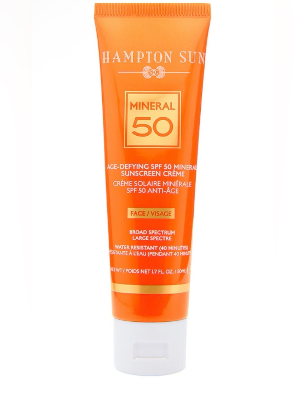 HAMPTON SUN AGE-DEFYING SPF 50 MINERAL SUNSCREEN CRÈME 50ml